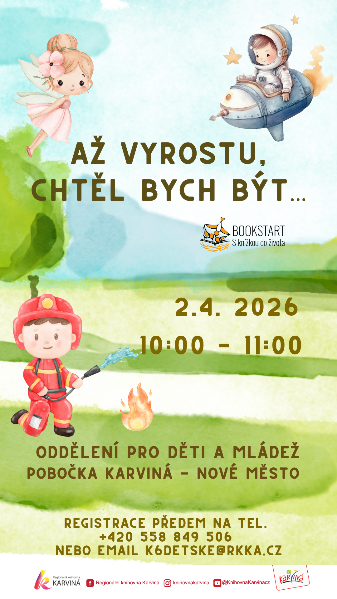 Bookstart – s knížkou do života: Až vyrostu, chtěl bych být...